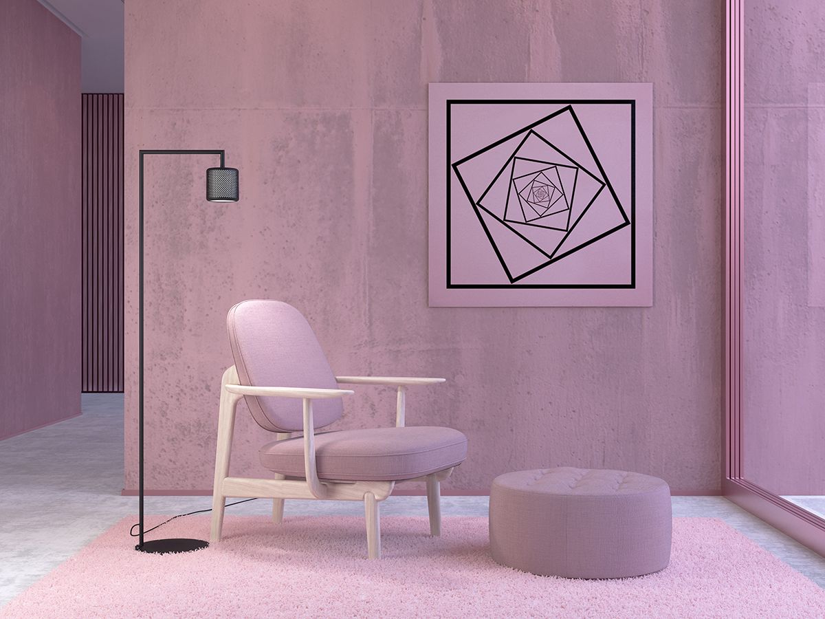 Grain floor lamp in the livingroom 