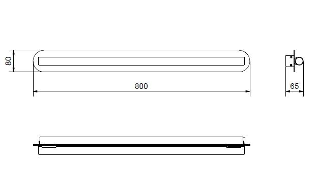 Royale Plain wall lamp L80 spec.