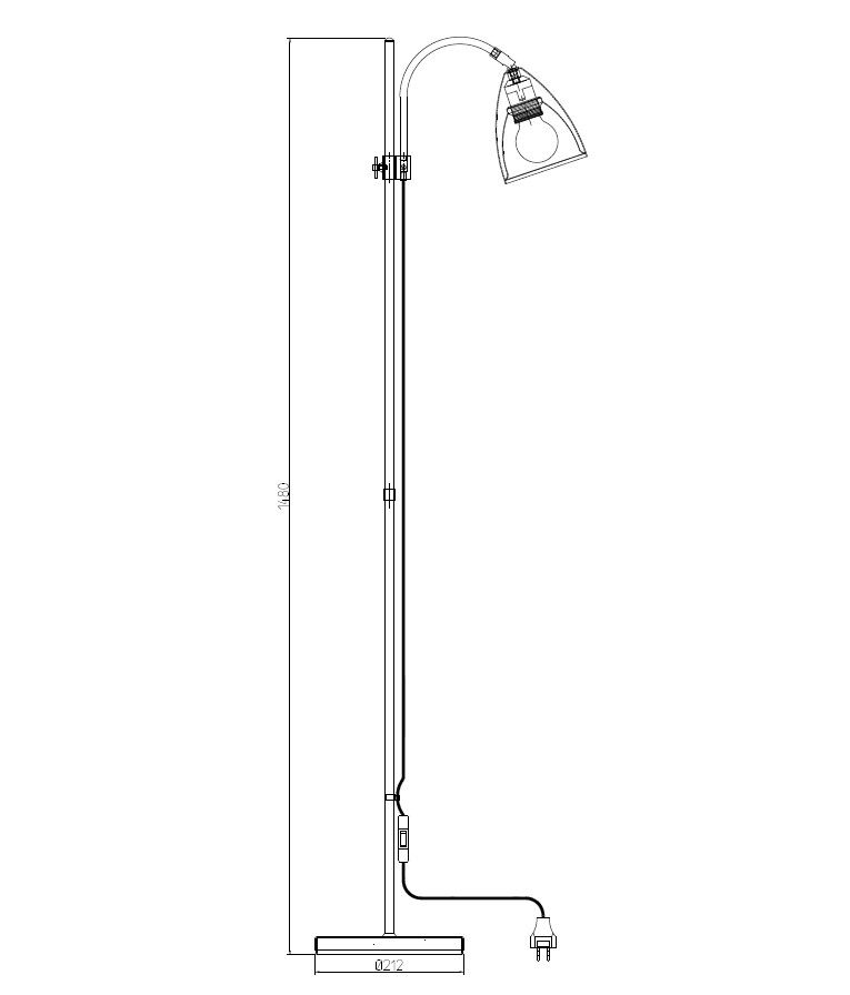 Sway floor lamp spec