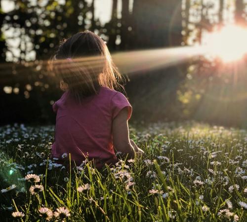 Girl in the light