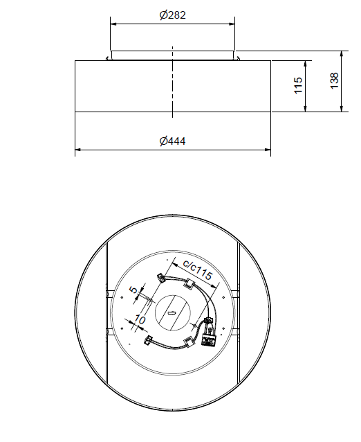 Soft Ceiling light Ø44 spec
