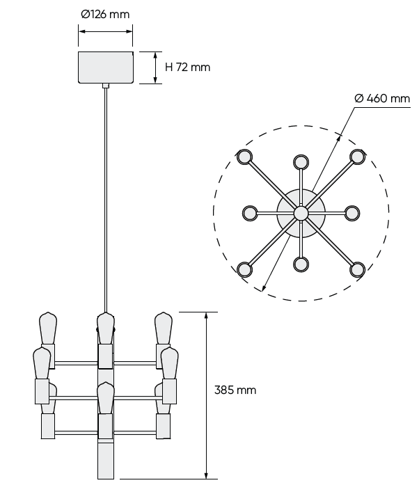 Manola Mini 12 pendant spec