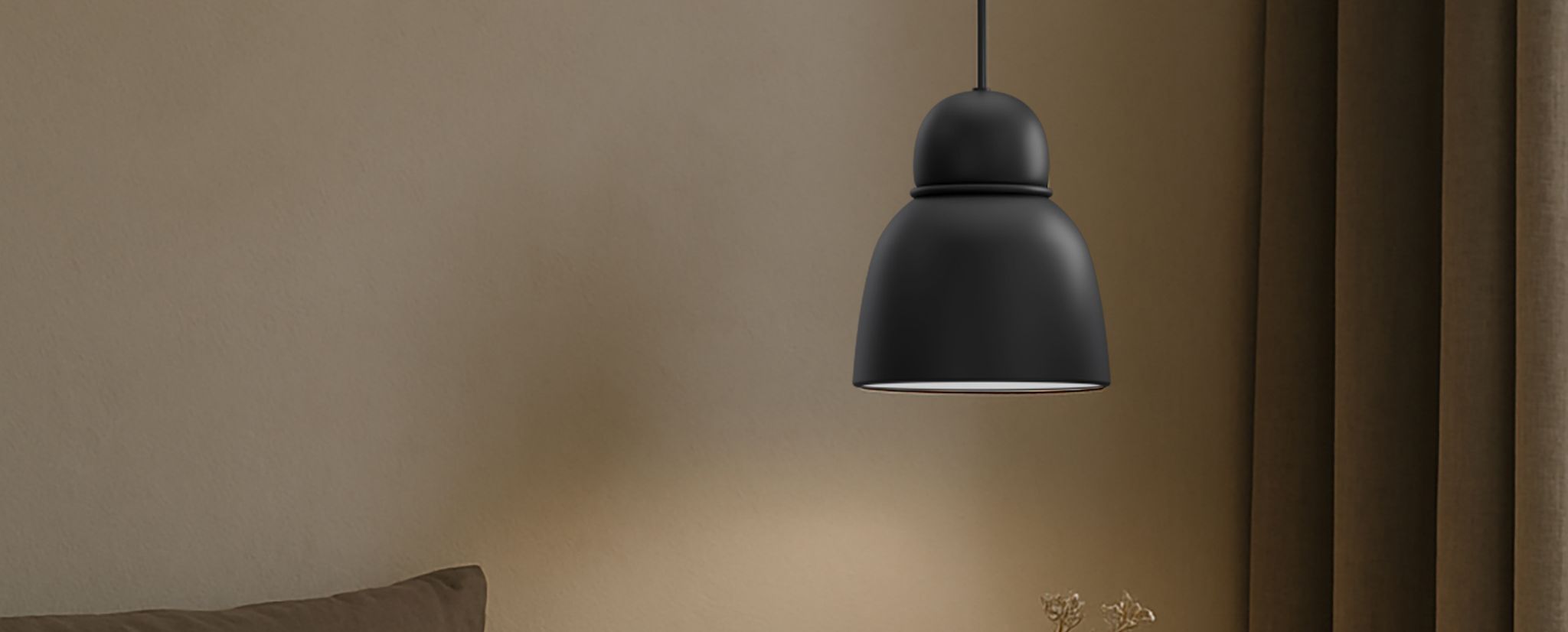 Bird pendel från Belid – skandinavisk designbelysning med mjukt, riktat ljus för sovrum och moderna interiörer