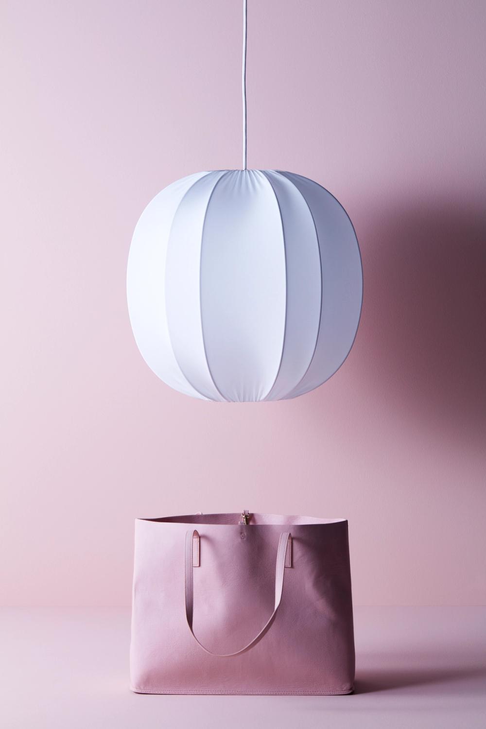 Pendant lamp with soft shade