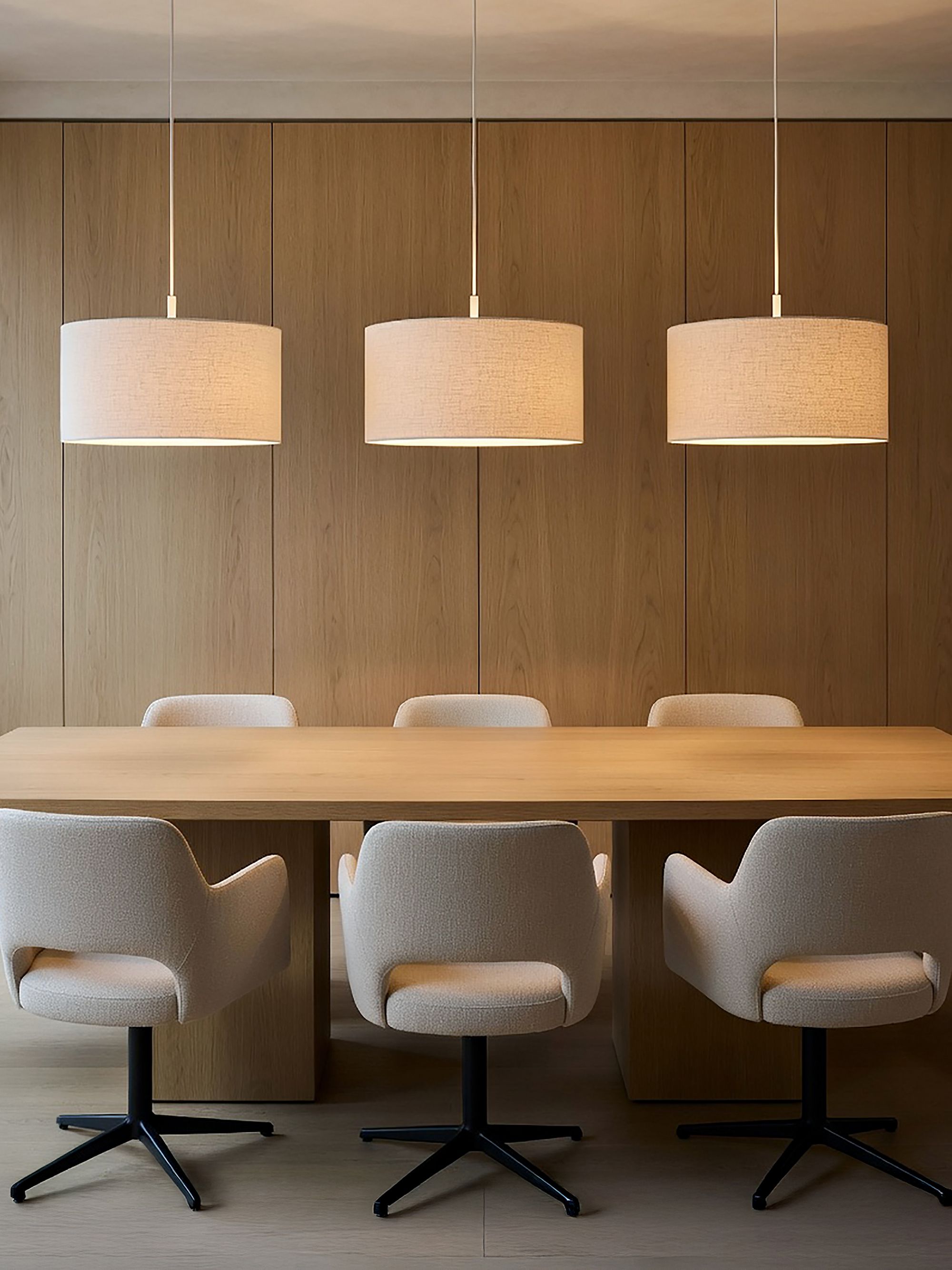 Soft Pendants in a meeting room
