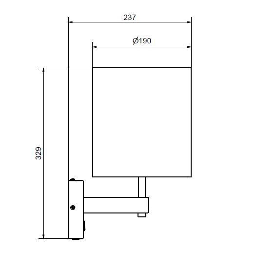 Dual Wall lamp E27 spec