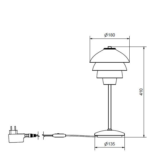 Valencia table lamp spec