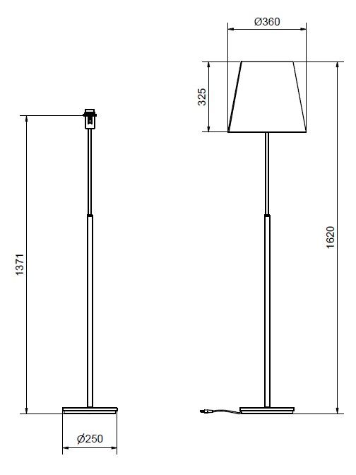 Costello floor lamp spec