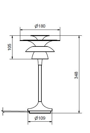 Picasso table lamp spec.