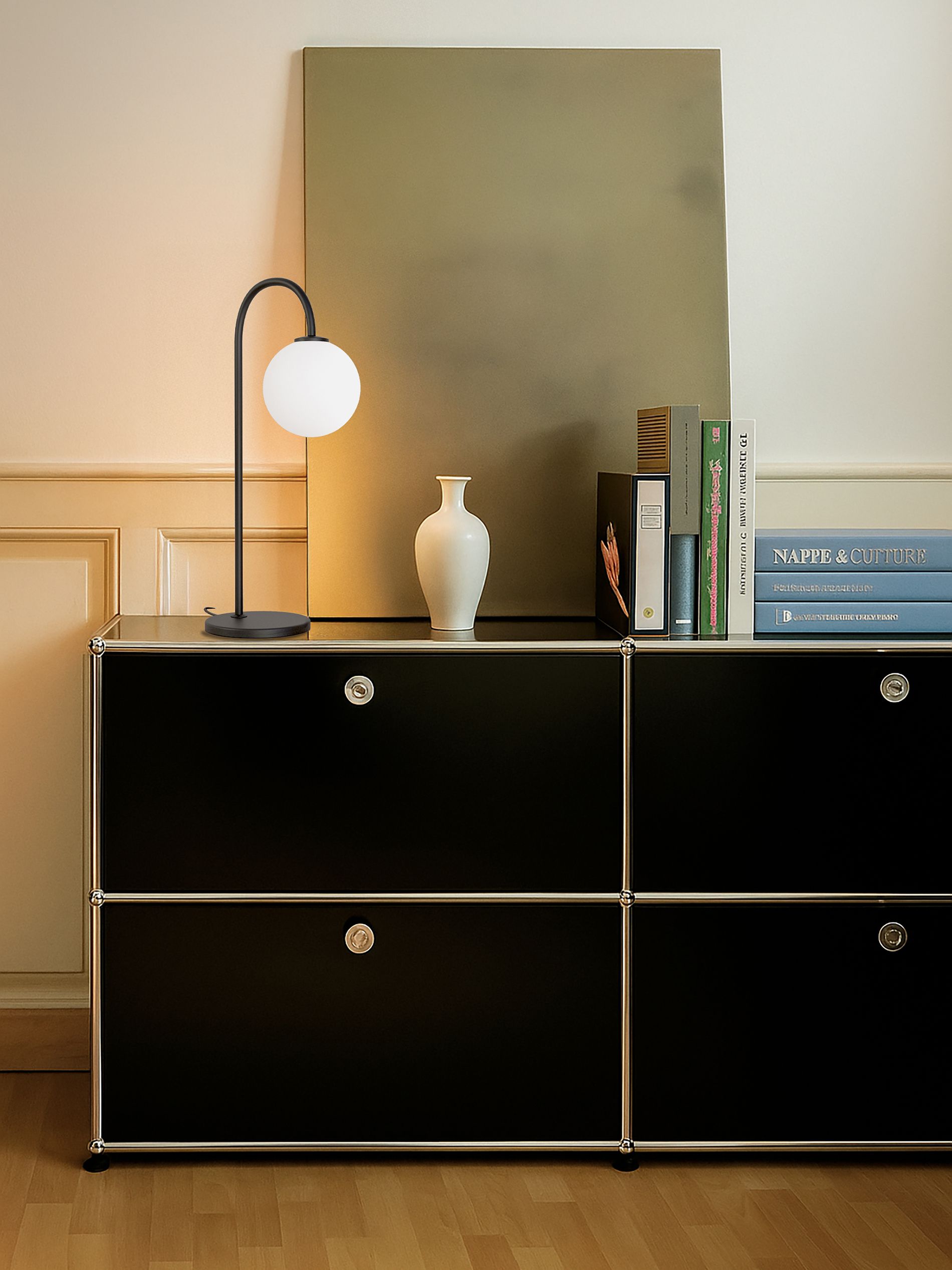herstal ballon table lamp black 