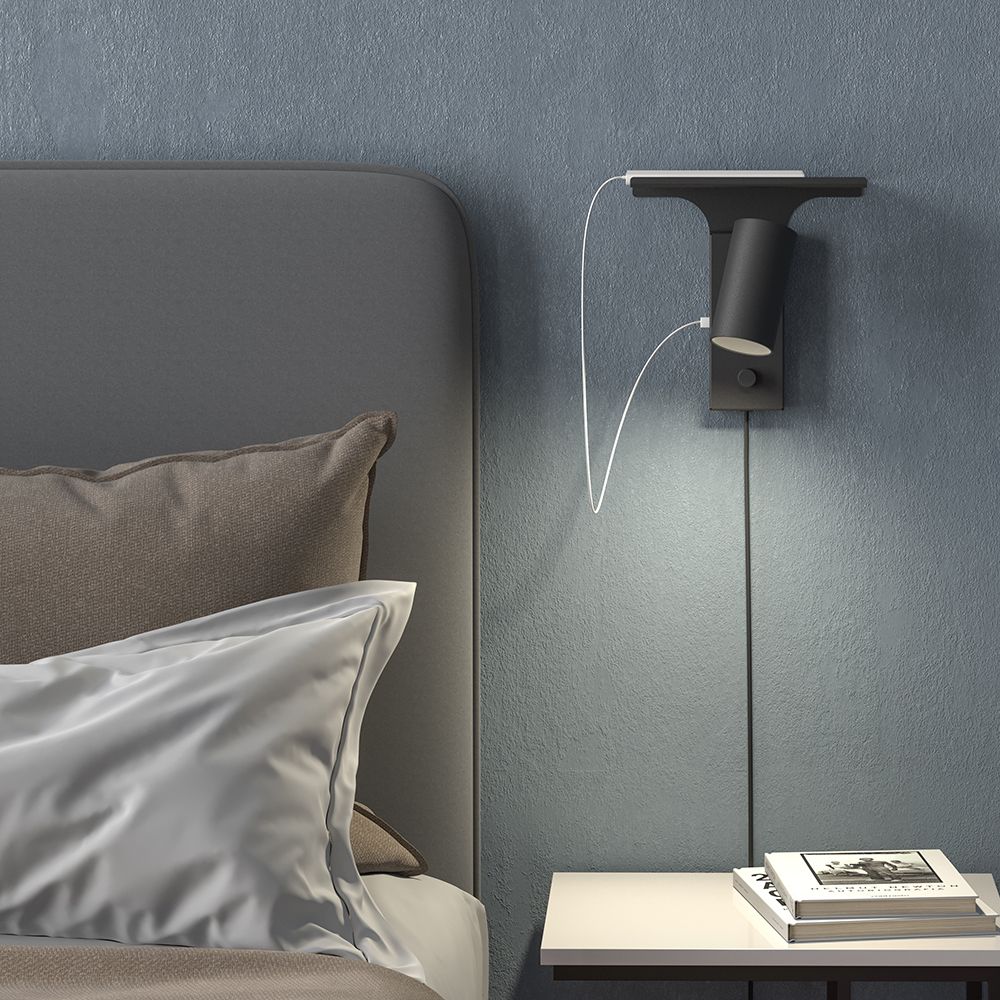 Belid Tyson wall lamp bedroom black