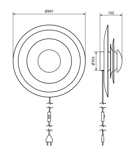 Diablo wall lamp spec