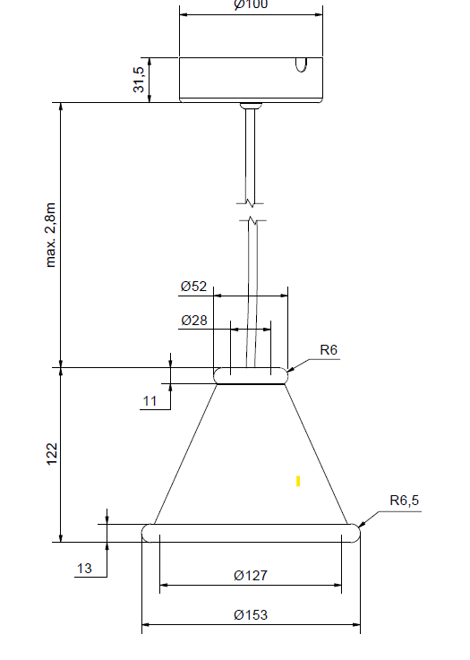 Belle pendant spec.
