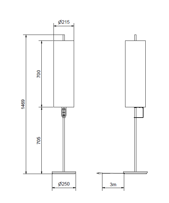 RoomMate floor lamp Spec 