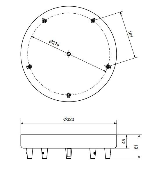 Ceiling rose dimensional