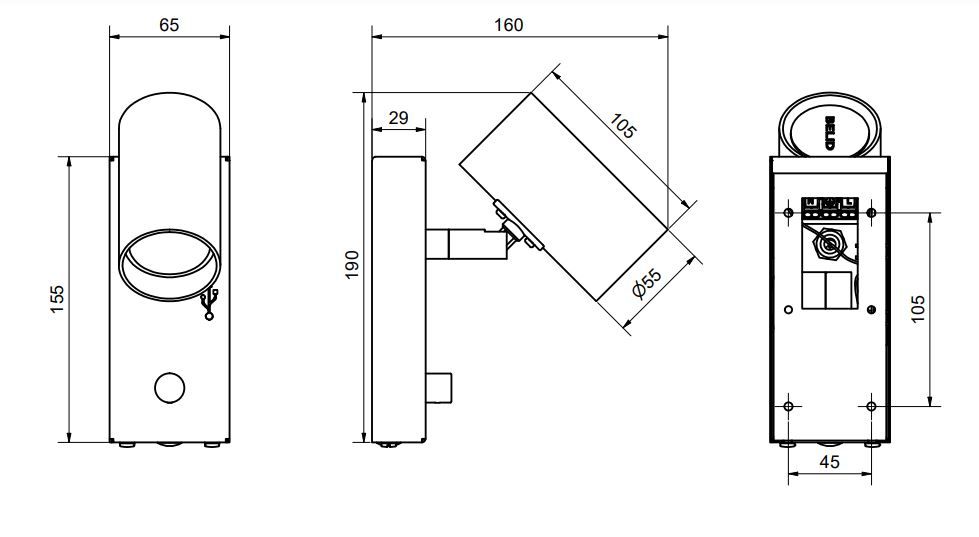 Tyson wall lamp spec