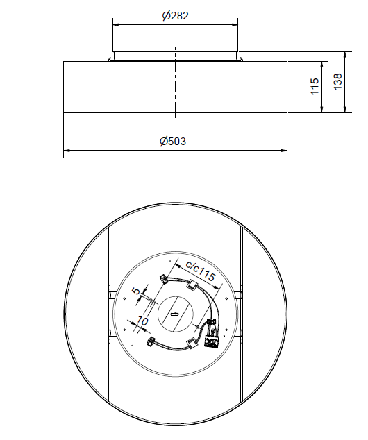 Soft Ceiling light Ø50 spec.