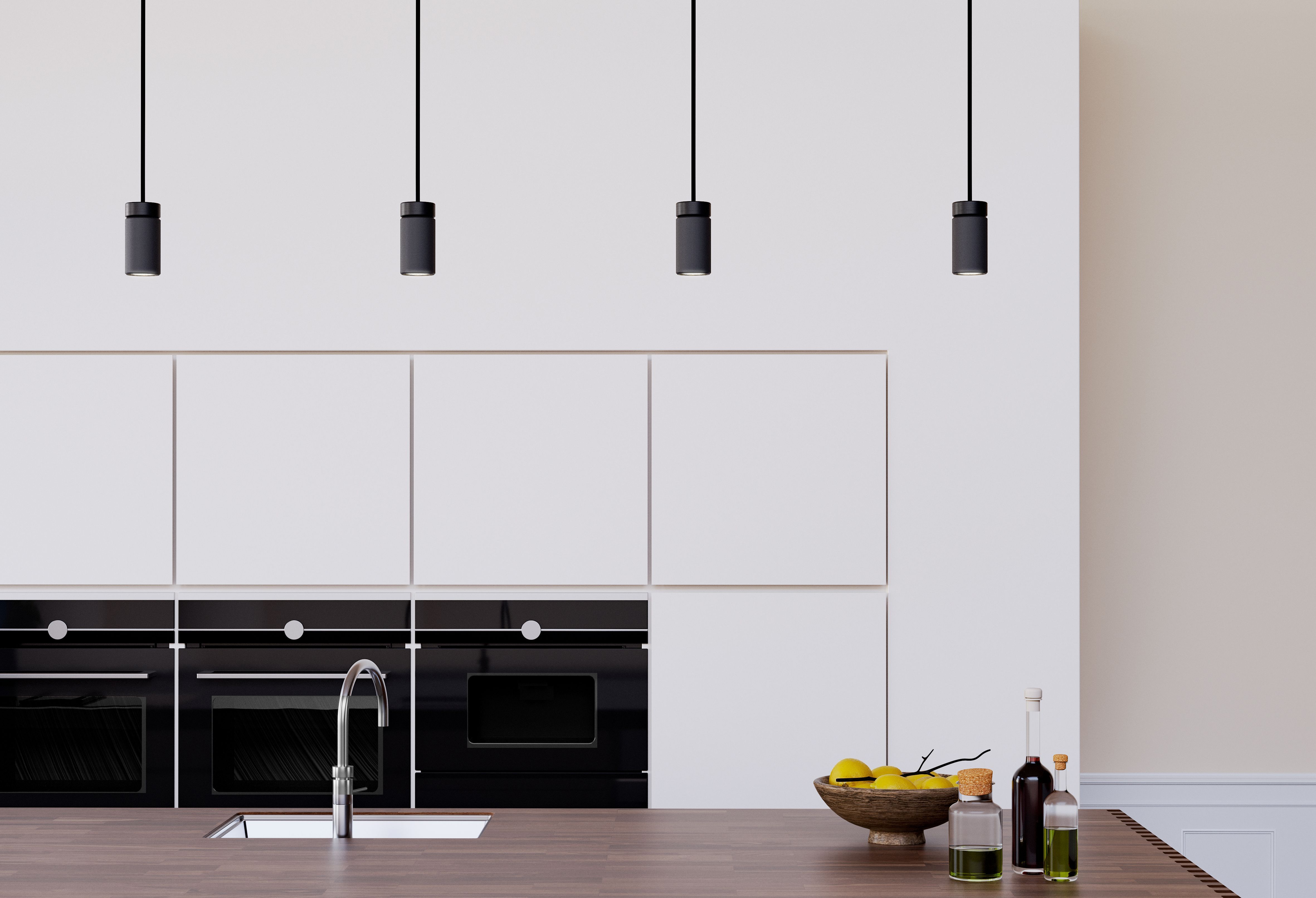 Pendants over a kitchen table