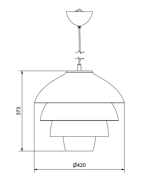 Valencia pendant 42cm spec