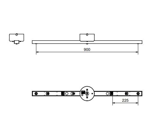 Pendant track dimensional 