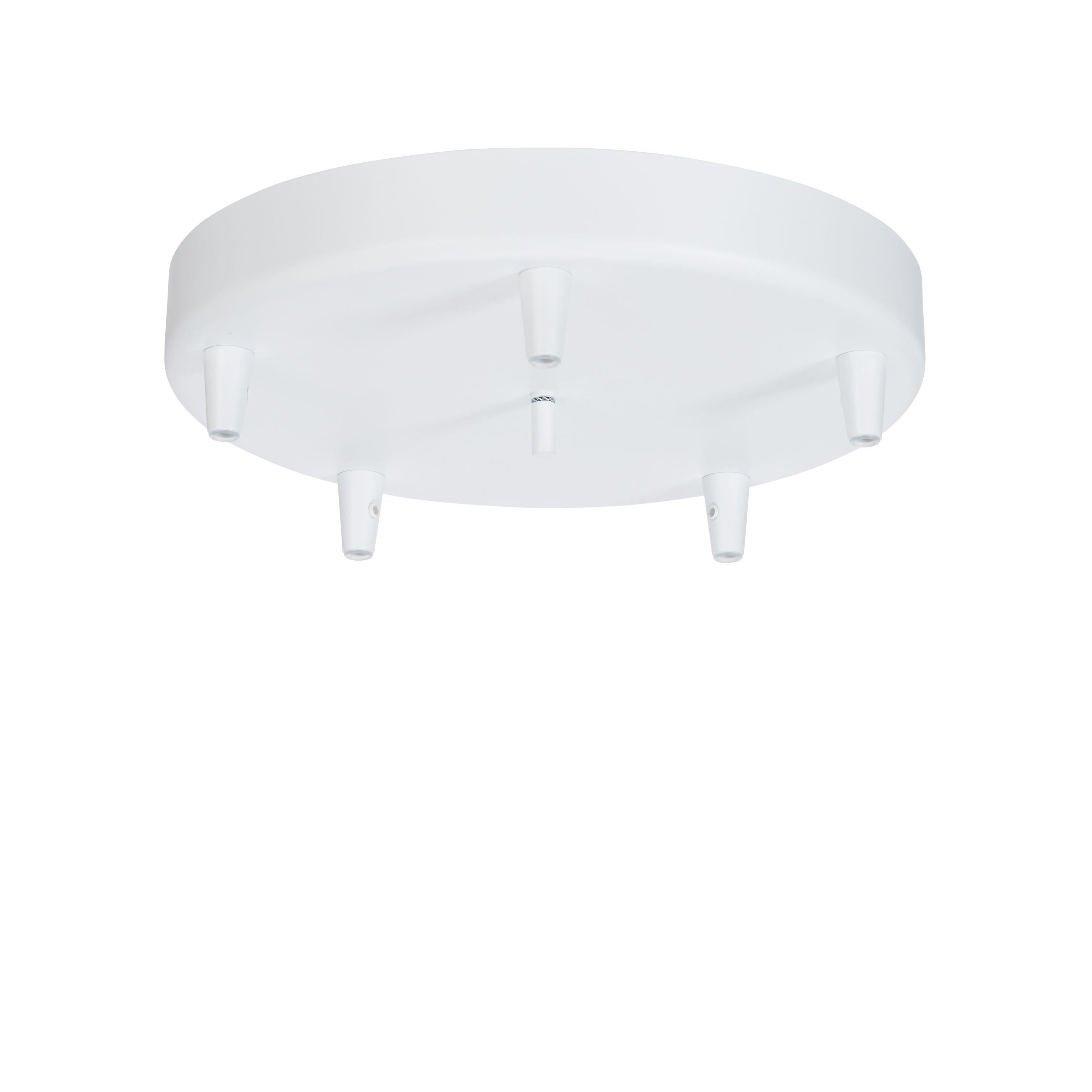 Ceiling rose in white with multiple outlets