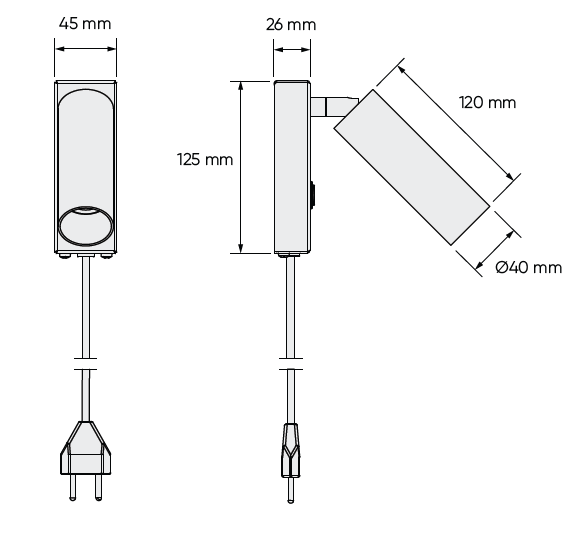 Pipeline wall lamp spec .
