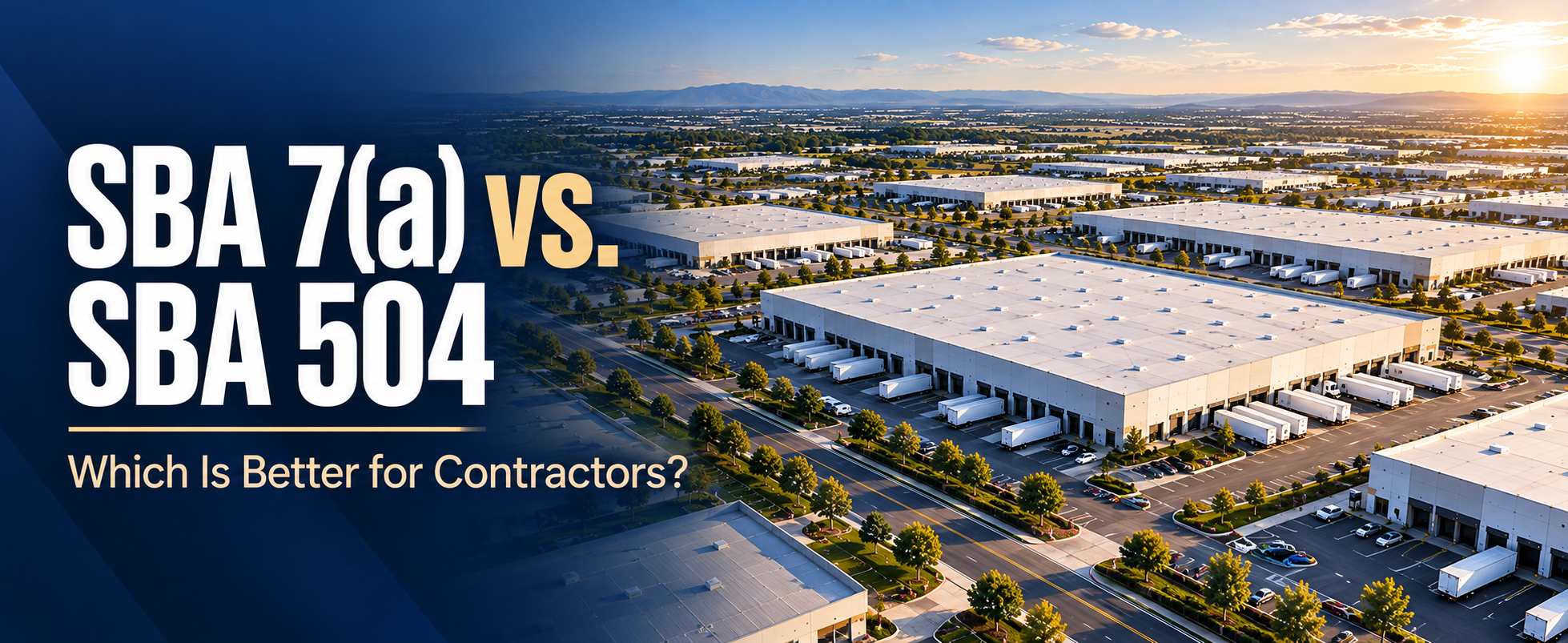 SBA 7(a) vs. SBA 504 Loans: Which Is Better for Contractors? featured image