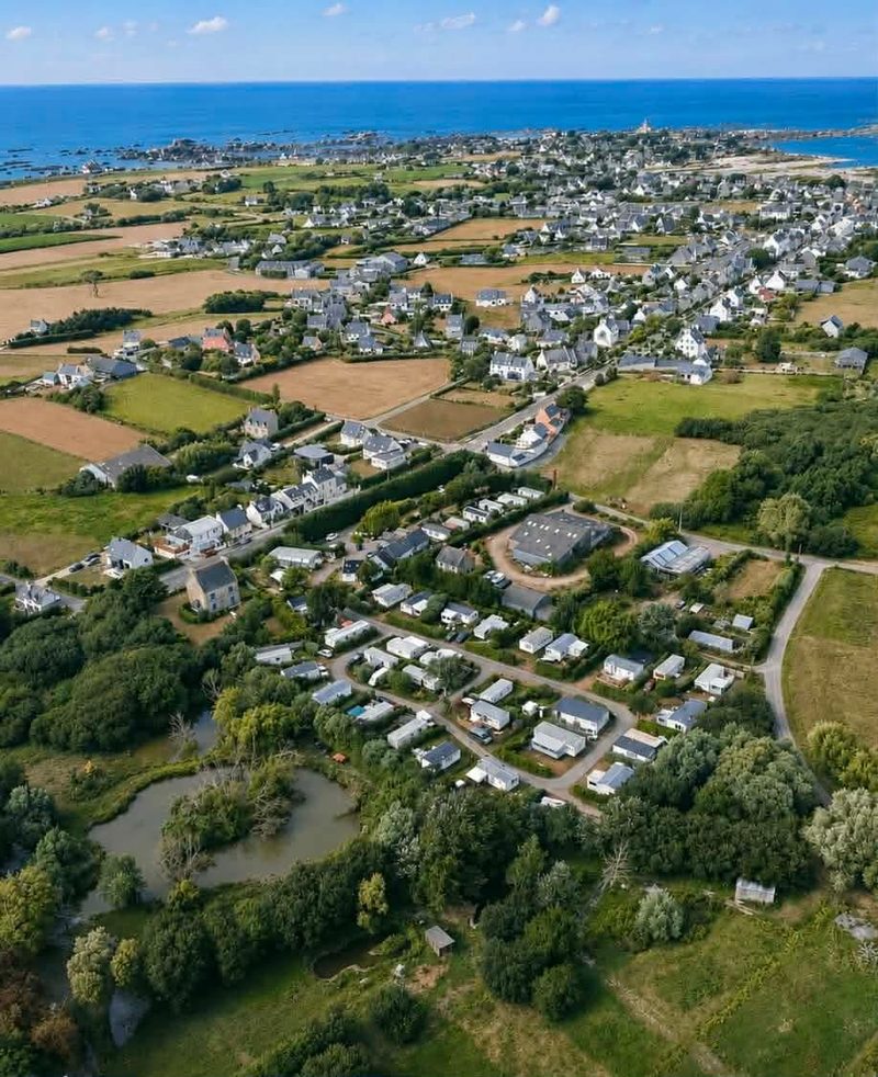 Le camping Les Nymphéas vu du ciel
