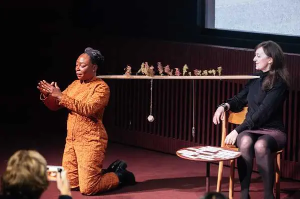 Otobong Nkanga in conversation with Anne Barlow, Tate Modern, 5 November 2019.