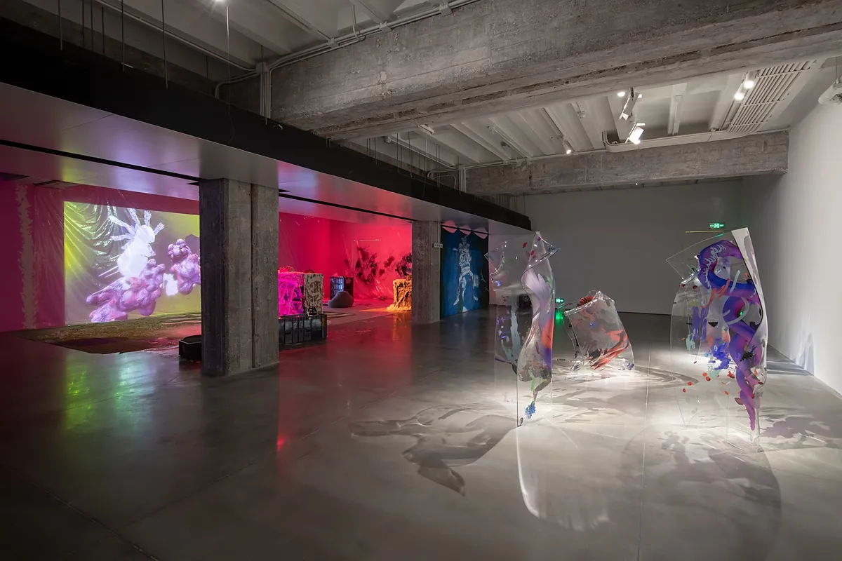 Installation view of World on a Wire in Beijing