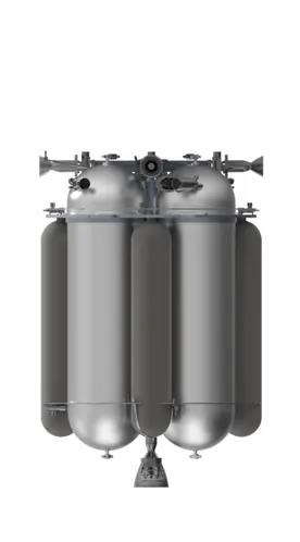 A 3D model of a high-performance liquid attitude and orbit control system.