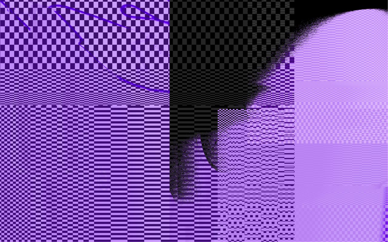 A web conference graphic with an intense violet background featuring intricate light and dark violet patterns. A darker sh...