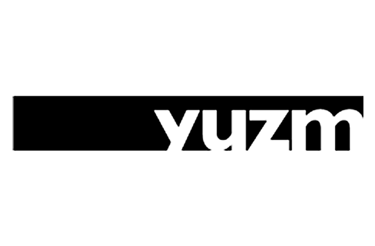 The Yuz Museum's logo is prominently displayed. It features stylized, black text on a white background.