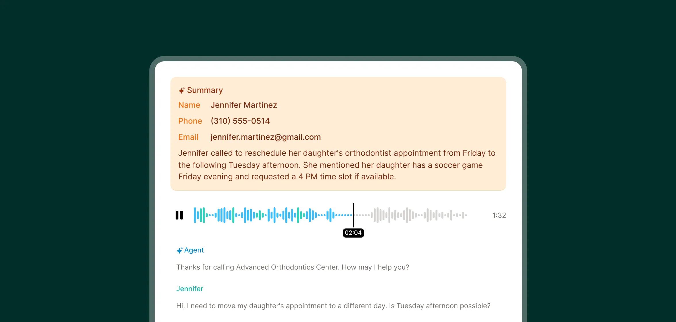 Step 3: forward your calls when setting up an AI receptionist.