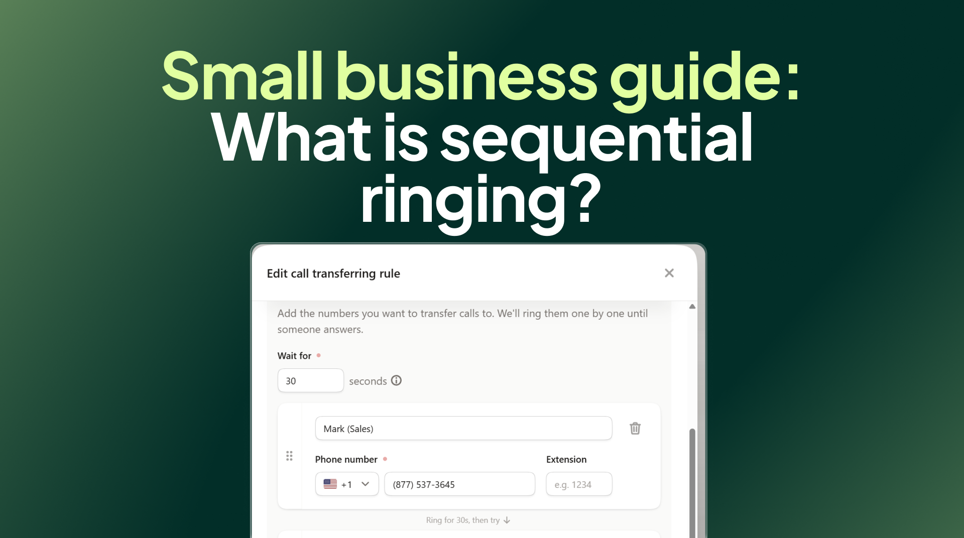 What is sequential ringing? A small business guide to ring strategies