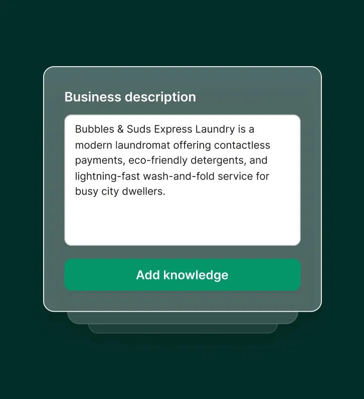 A calls list screenshot displays multiple phone numbers with call durations and “ENDED” status managed by an answering service for laundry services.