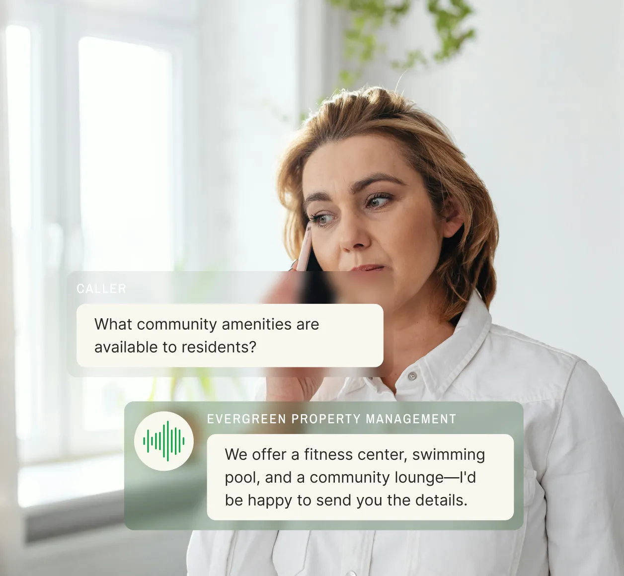 Example conversation of an answering service for property management companies