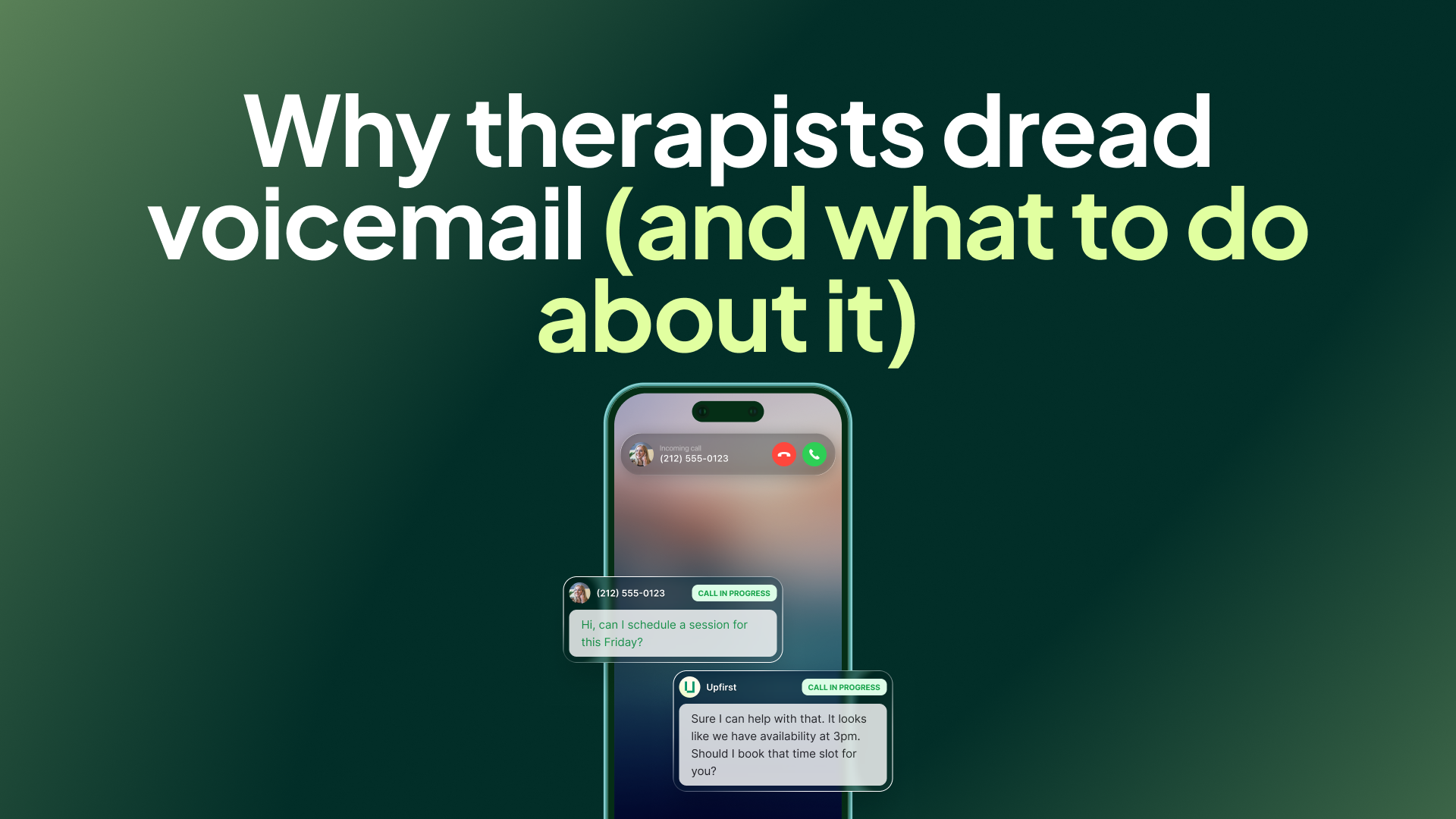 Why therapists dread voicemail (and what to do about it)
