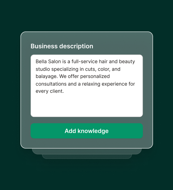An example of providing your business info to Upfirst, the virtual receptionist service for small businesses.