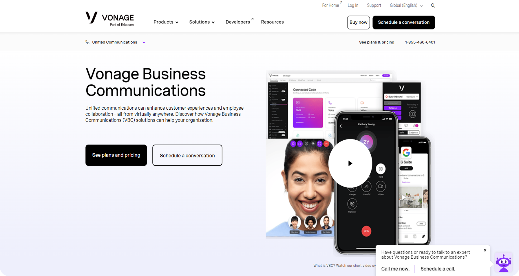 onage Business Communications homepage - a scalable VoIP solution for small business growth with unified communications features