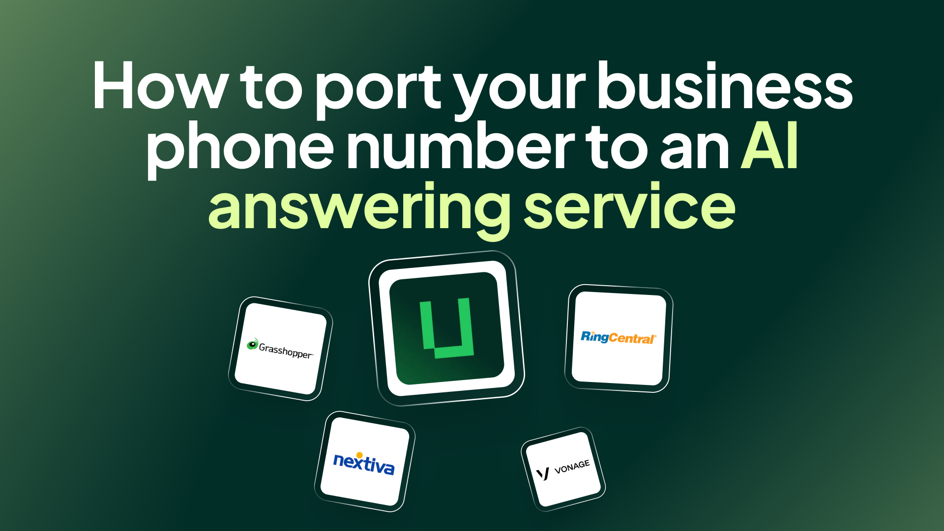 How to port your business phone number to an AI answering service