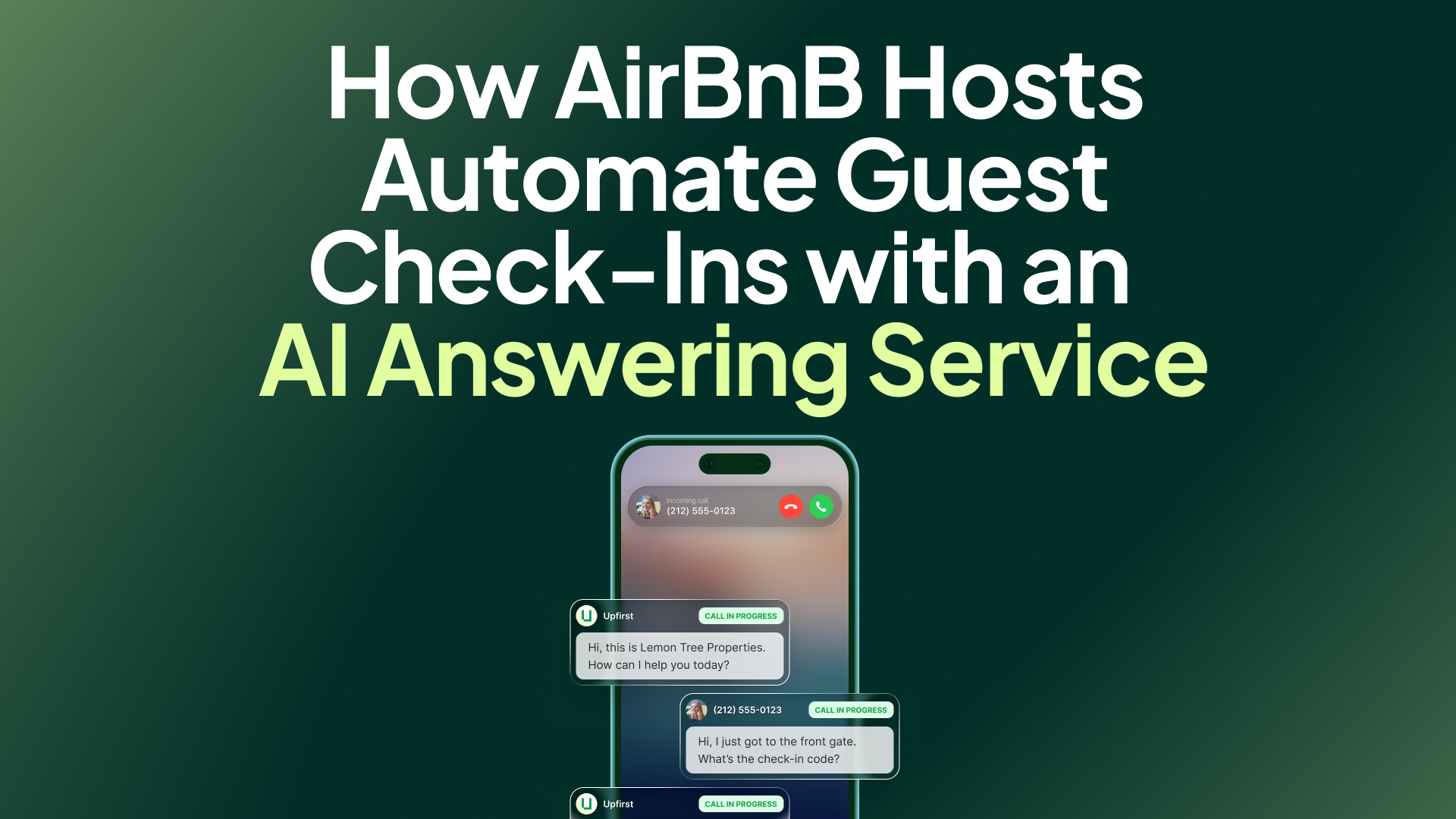 How to handle guest check-in calls at your Airbnb with an AI answering service