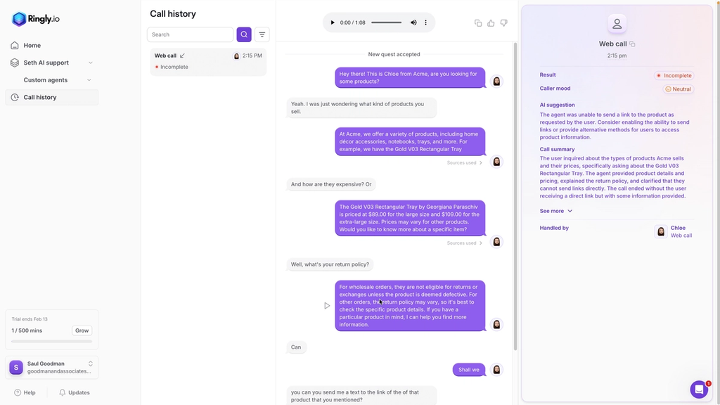 Ringly Building 9 Best AI Answering Services for Small Businesses (2026)