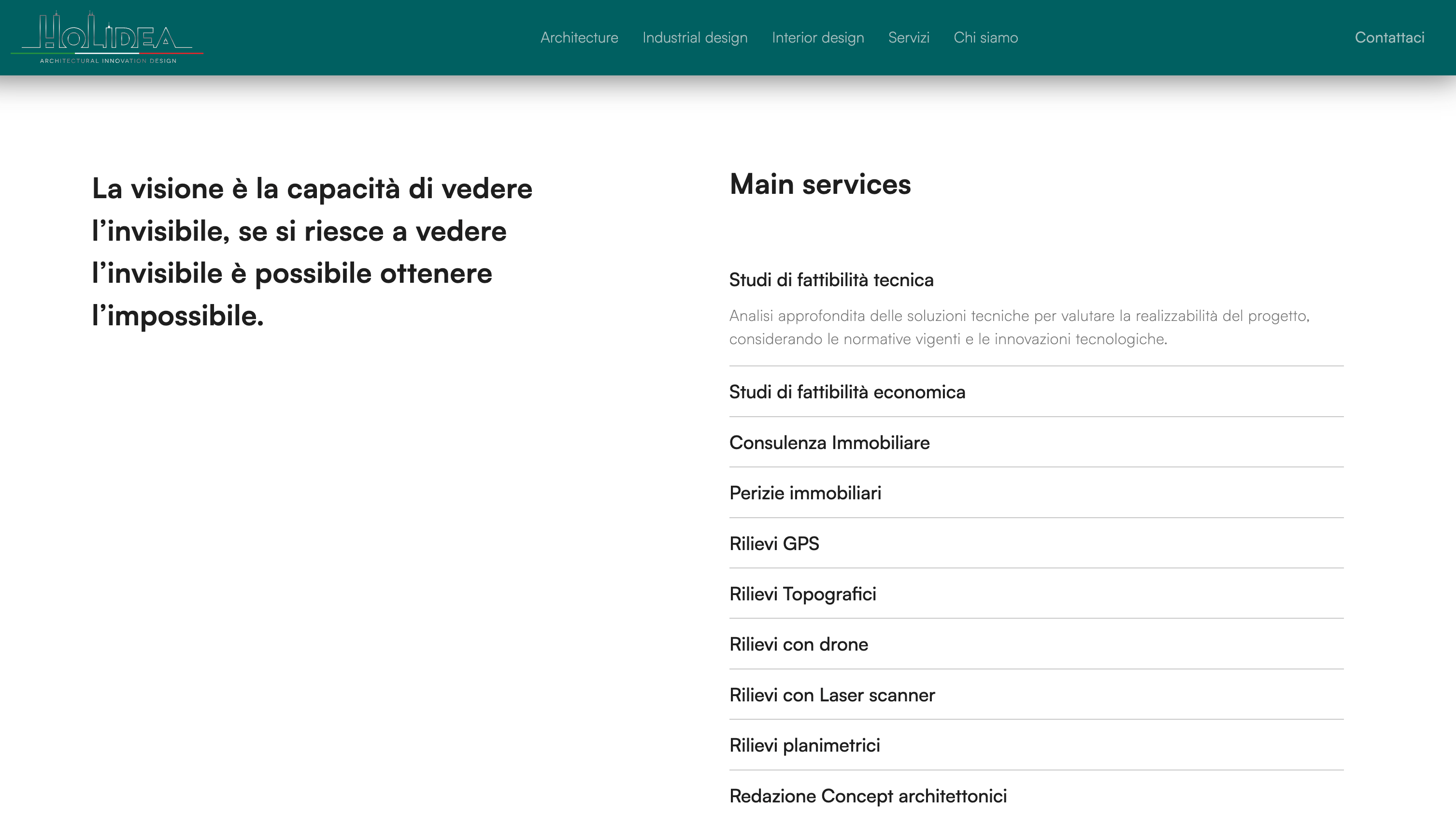 Architecture website — 3