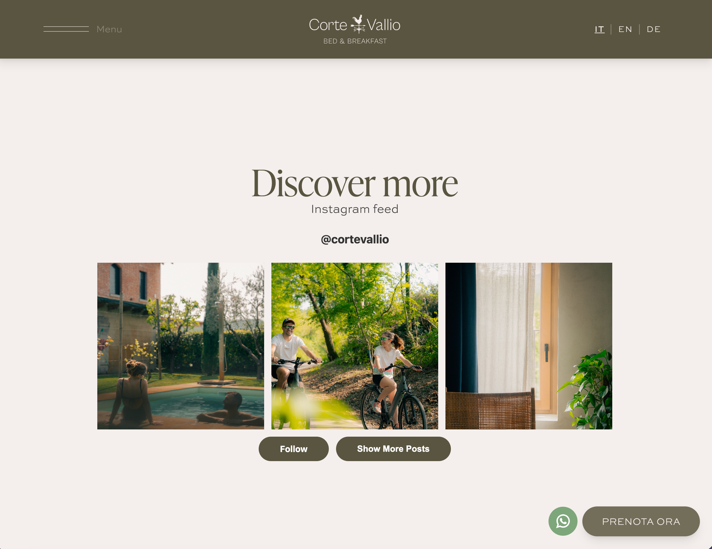 Bed and breakfast website — 2