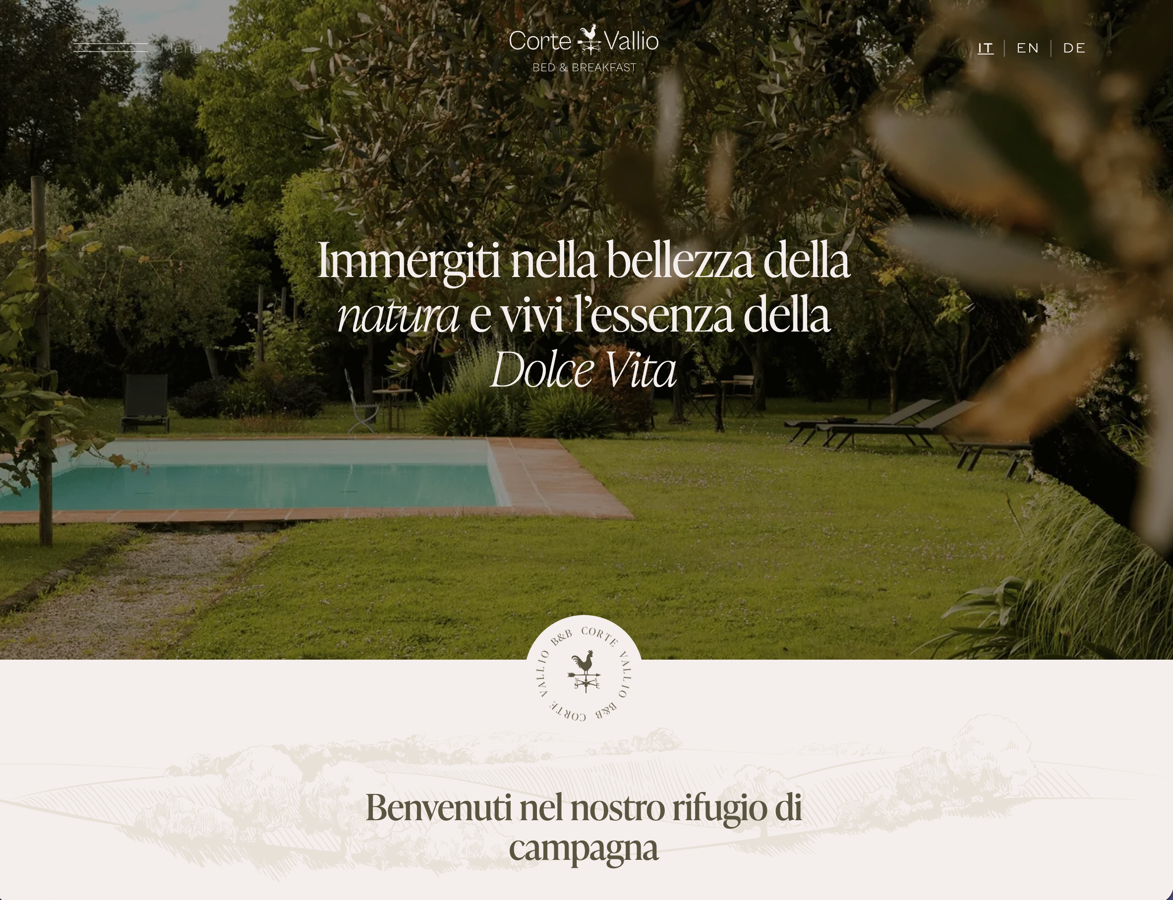 Bed and breakfast website — 1