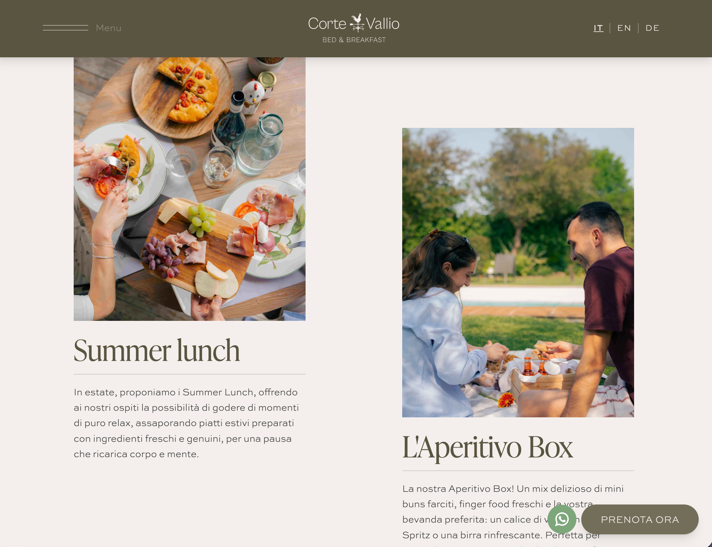 Bed and breakfast website — 4
