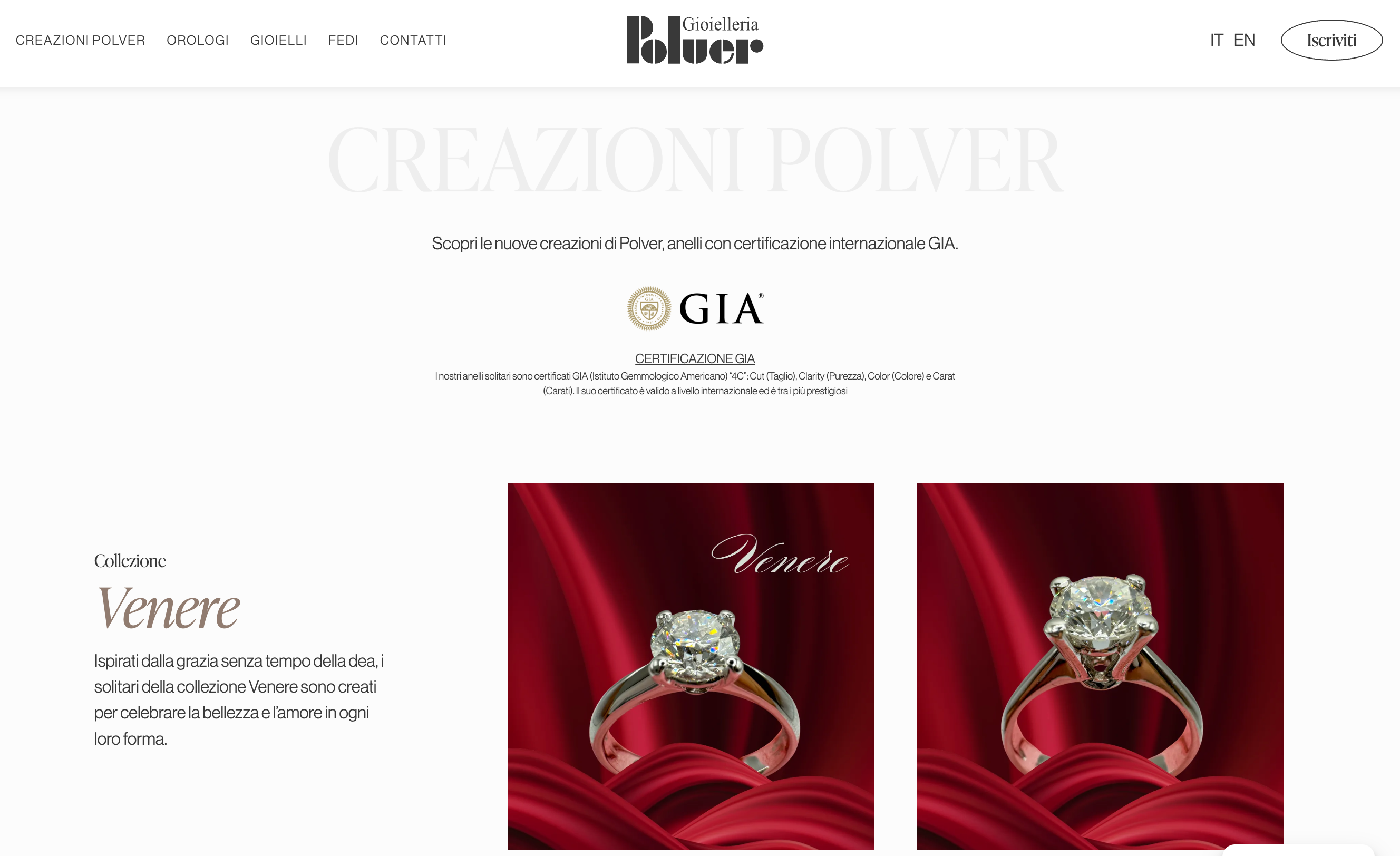 Jewelry website — 2