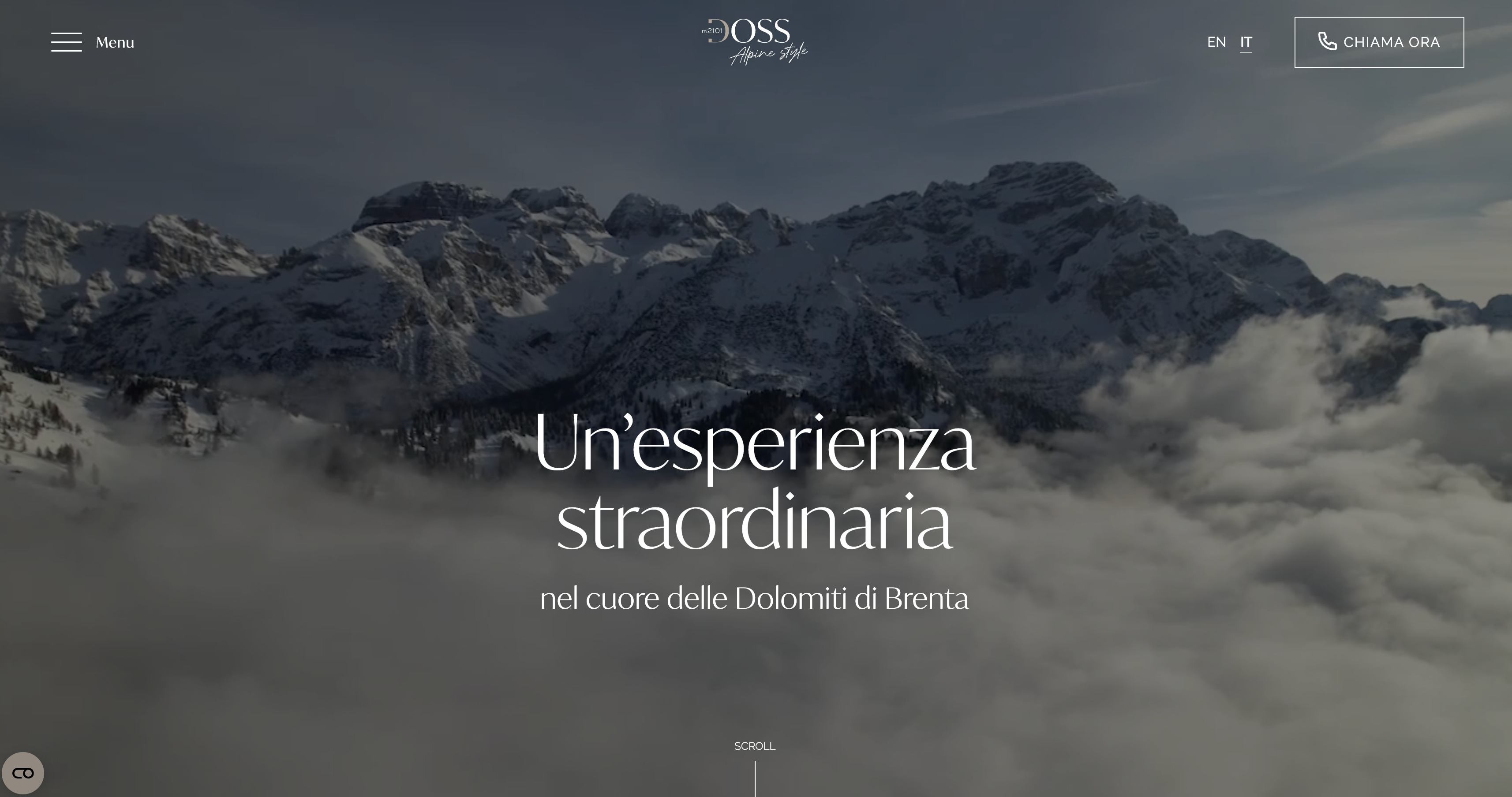 Dolomiti restaurant website — 1