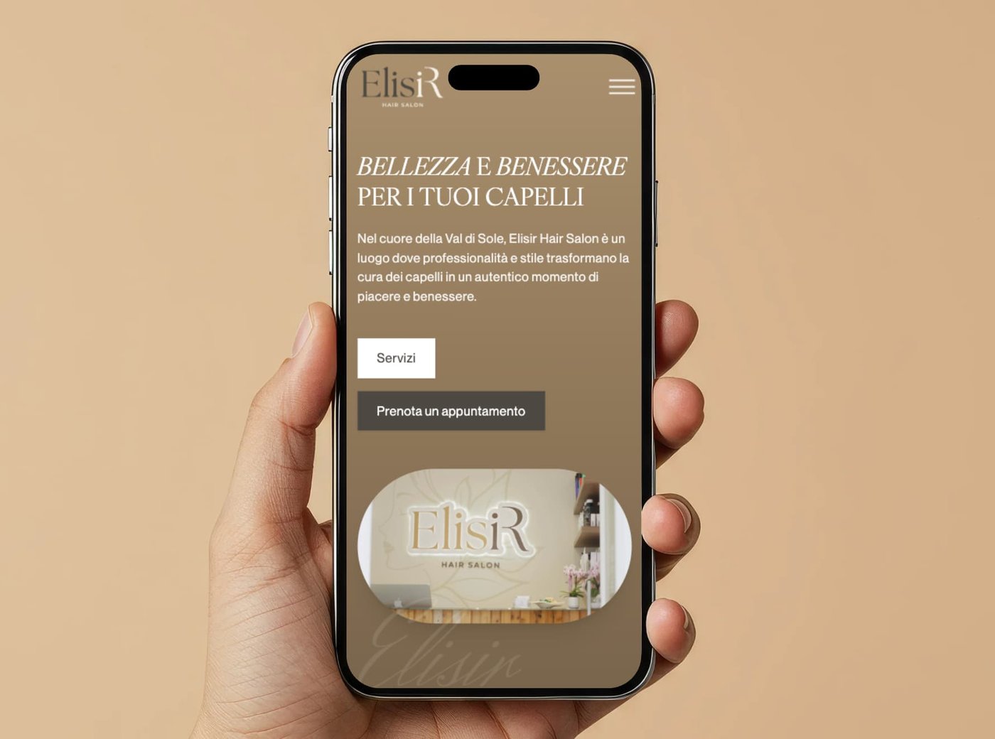 Hair salon website